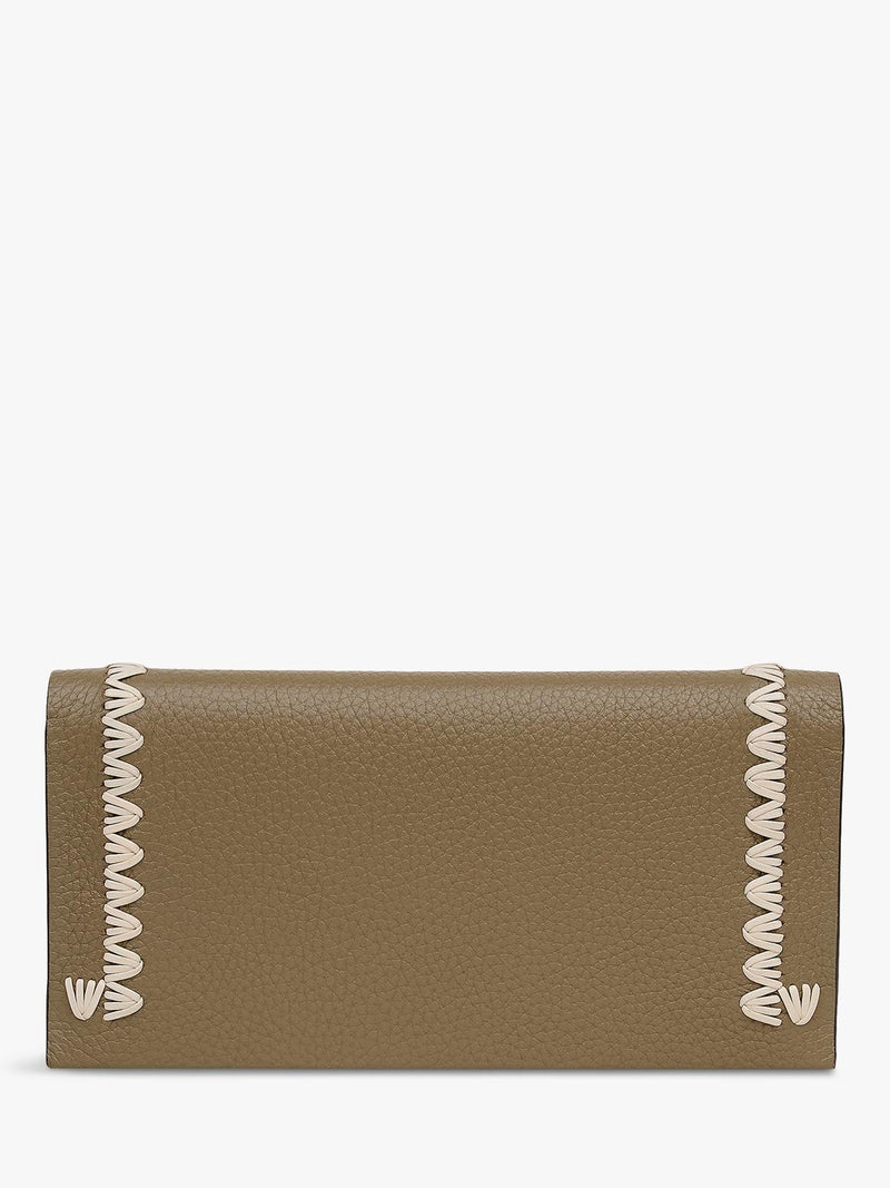 Radley Oak Street fold over purse in acorn leather - British product