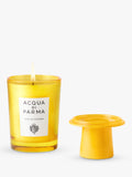 Acqua di Parma Chapeau yellow candle lid, imported from the UK