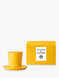 Acqua di Parma Chapeau yellow candle lid, imported from the UK