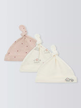 John Lewis John Lewis Baby Elephant Hats Pink Multi Pack of 3- Buy online at McGrocer