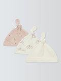 John Lewis baby hats pack of 3 pink multi (British brand)