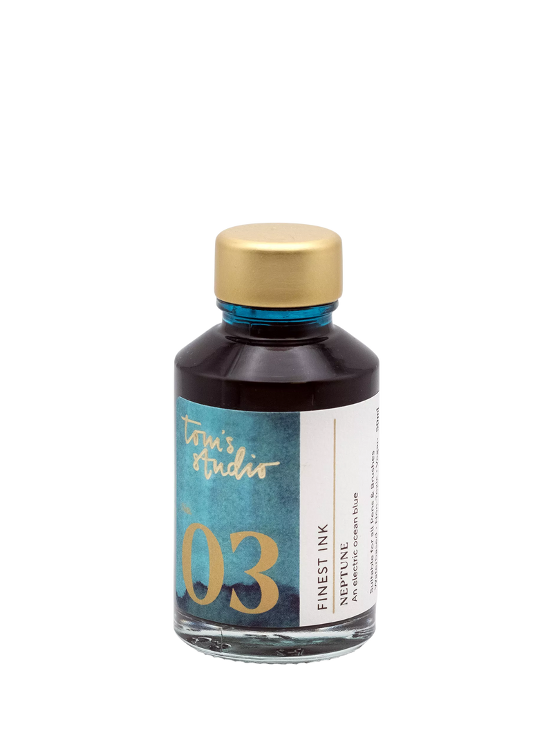Tom's Studio fountain pen ink Neptune 50ml, UK version