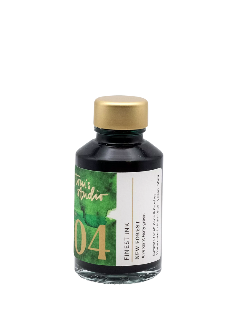 Tom's Studio New Forest Green ink 50ml, imported from the UK