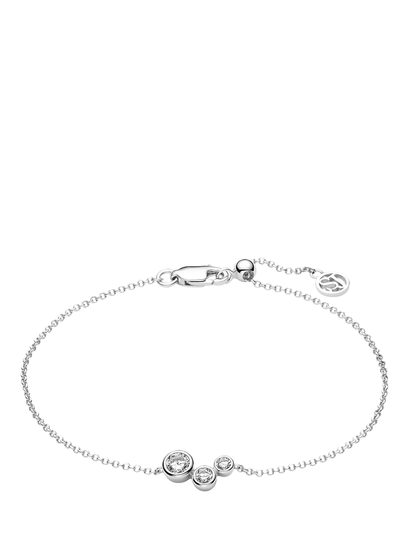 Sif Jakobs Jewellery silver bracelet with cubic zirconia, imported from the UK