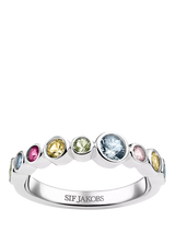 John Lewis Sif Jakobs Jewellery Sardinien Crystal Ring Silver/Multi- Buy online at McGrocer