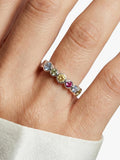 Sif Jakobs Jewellery Sardinien crystal ring in sterling silver (British brand)