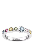Sif Jakobs Jewellery Sardinien Crystal Ring Silver/Multi