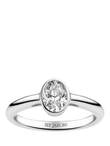 John Lewis Sif Jakobs Jewellery Sardinien Ovale Piccolo Ring, Silver- Buy online at McGrocer