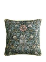 John Lewis William Morris At Home Spring Thicket Willow Square Scatter Cushion 43x43cm- Buy online at McGrocer
