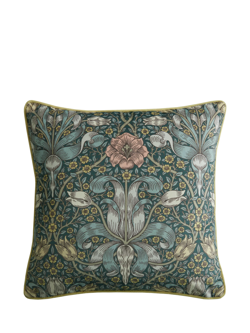William Morris At Home Spring Thicket square cushion 43x43cm, imported from the UK