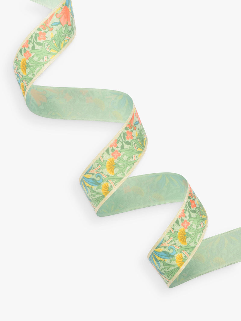 William Morris Weeds ribbon multi 25mm x 3m (British brand)