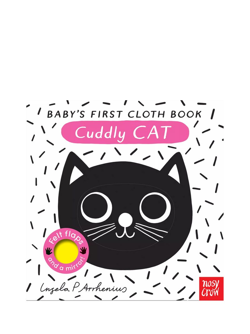 Nosy Crow Cuddly Cat cloth book with crinkly pages (British brand)