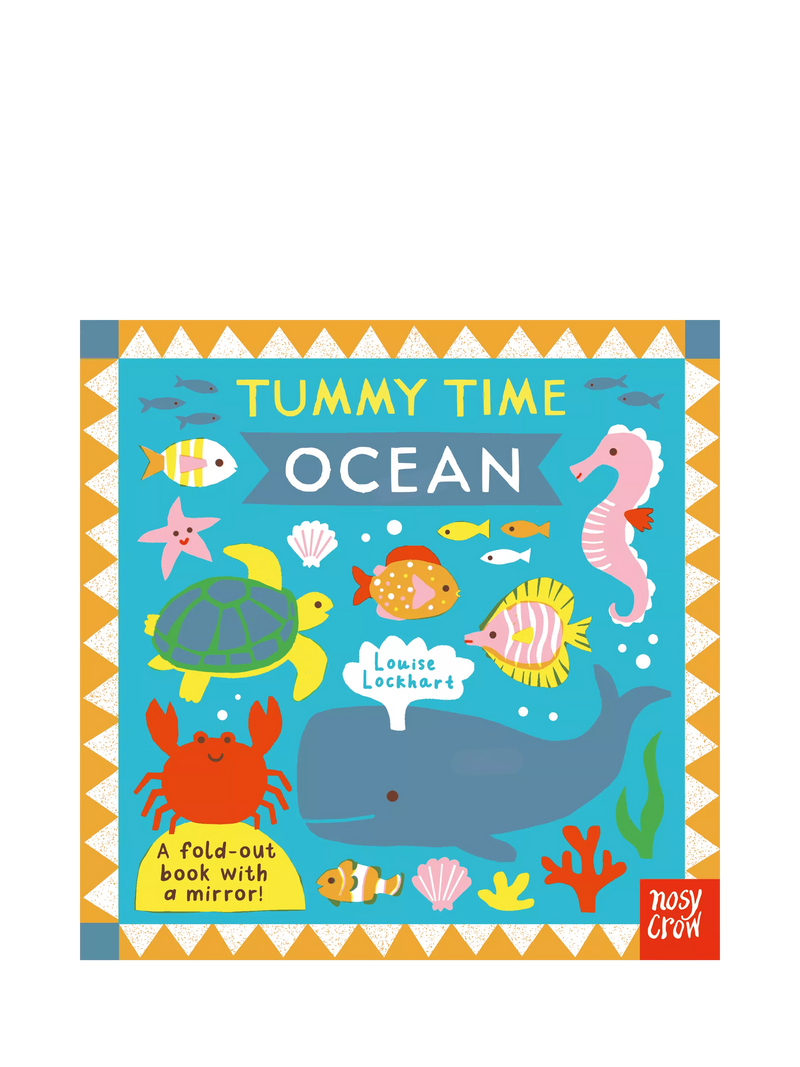 Nosy Crow tummy time fold-out book ocean theme (British brand)