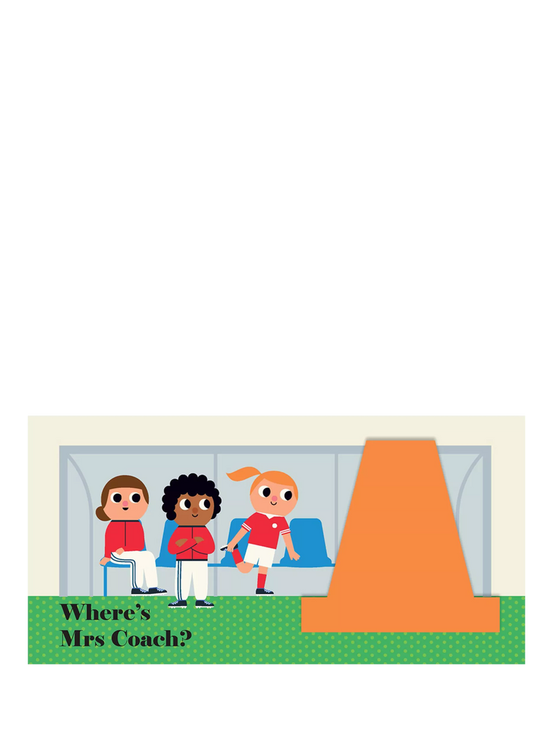 Nosy Crow Where's Mr Footballer? board book, UK version