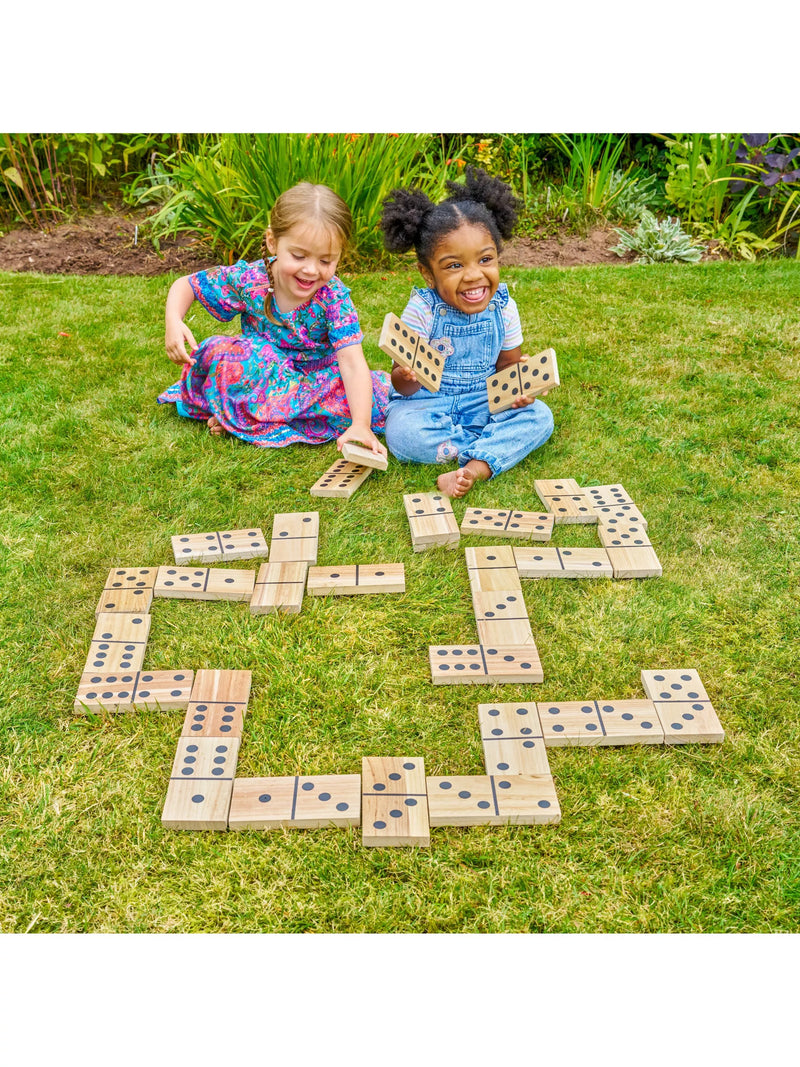 TP Toys giant wooden dominoes 28 tiles, UK version