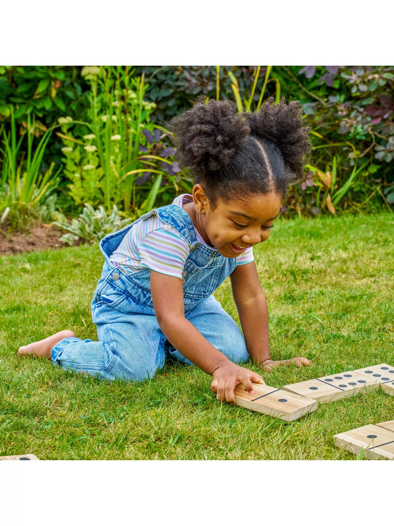 TP Toys giant wooden dominoes 28 tiles, UK version