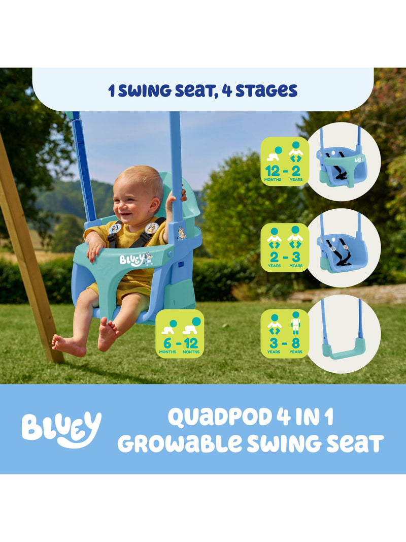 TP Toys Bluey Quadpod growable swing seat - British product