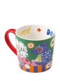 Eleanor Bowmer fine bone china mug dog club design 300ml (British brand)