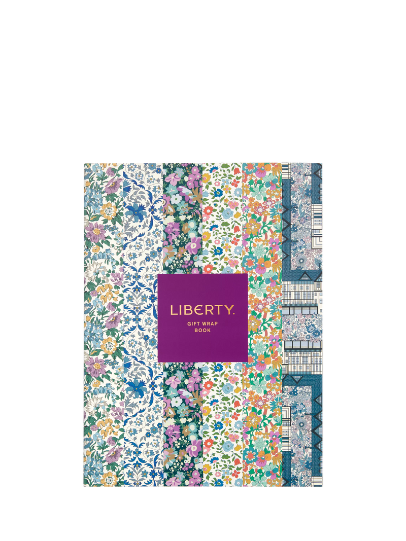 Liberty London gift wrap book multi with 12 sheets, UK version