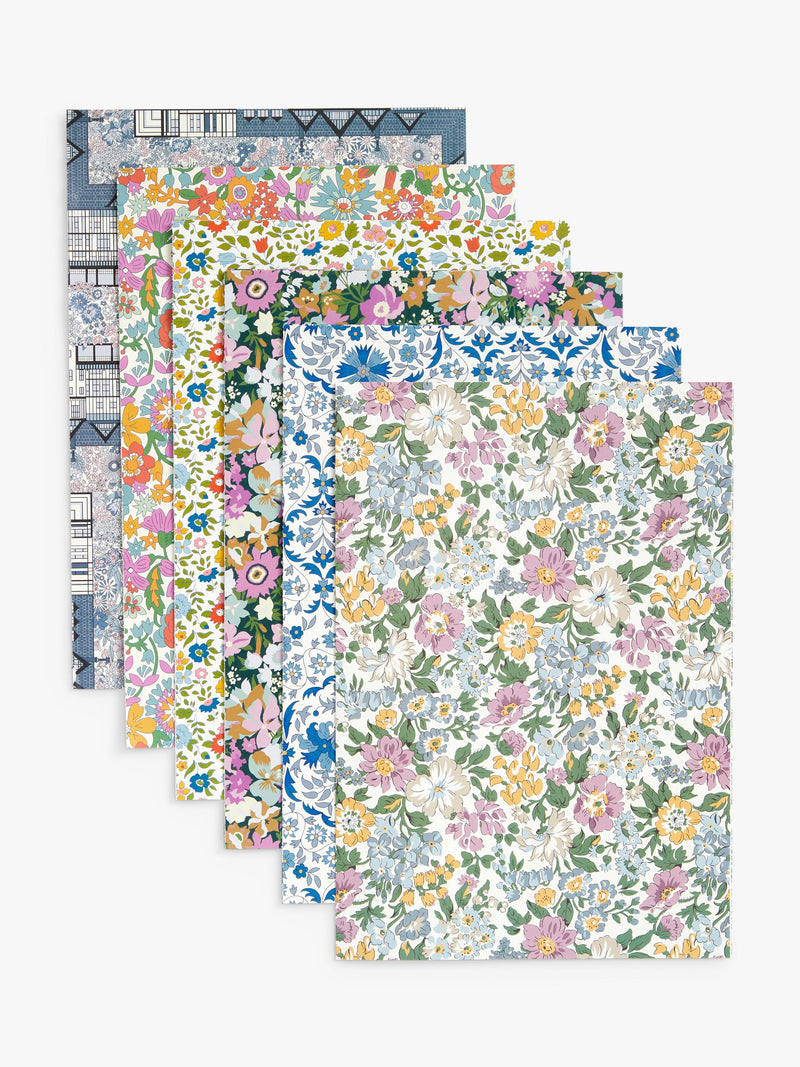 Liberty London gift wrap book multi with 12 sheets, UK version