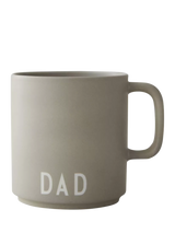 John Lewis Design Letters Dad Favourite Cup with Handle, Grey, 250ml- Buy online at McGrocer