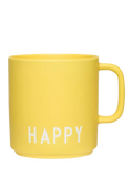Design Letters yellow mug 250ml fine bone china (British brand)