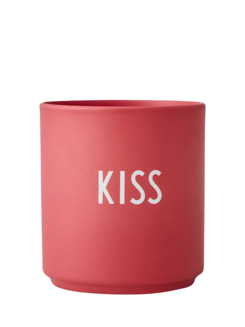 Design Letters fine bone china kiss cup 250ml red - British product