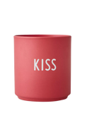 Design Letters fine bone china kiss cup 250ml red - British product