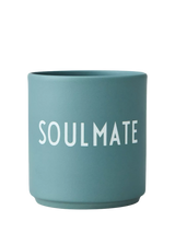 John Lewis Design Letters Favourite Soulmate Cup 250ml Teal- Buy online at McGrocer