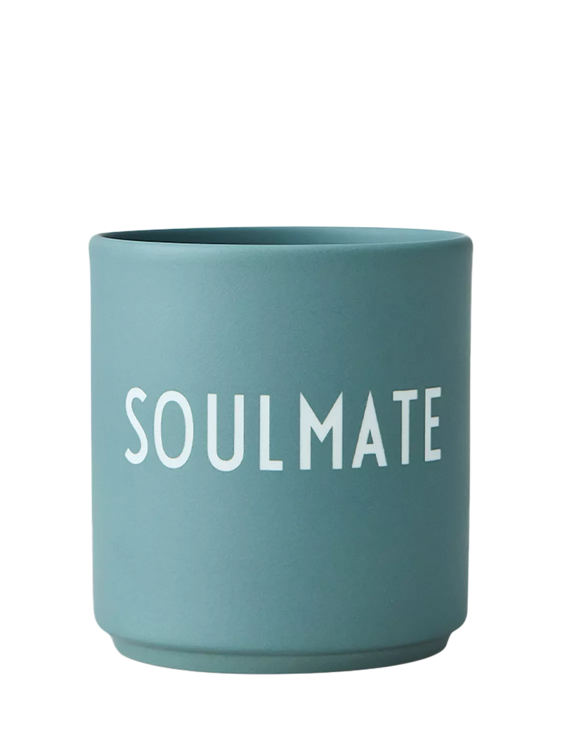 Design Letters soulmate cup 250ml teal, UK version