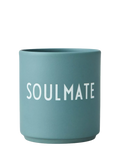 Design Letters soulmate cup 250ml teal, UK version