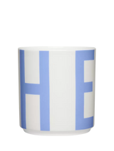 John Lewis Design Letters XL Vintage Hero Cup 250ml Blue- Buy online at McGrocer