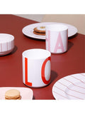 Design Letters vintage love cup 250ml white red, UK version