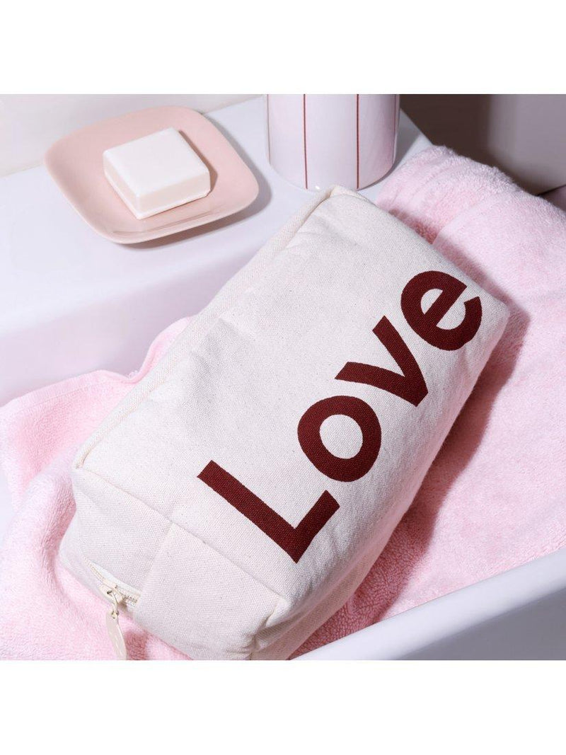 Design Letters medium wash bag burgundy, imported from the UK