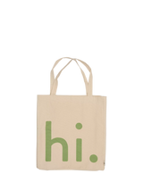 John Lewis Design Letters Hi Tote Bag Green- Buy online at McGrocer