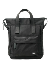 John Lewis ROKA London Bantry Zip Top Backpack Bag, Black, 32x23x10cm- Buy online at McGrocer