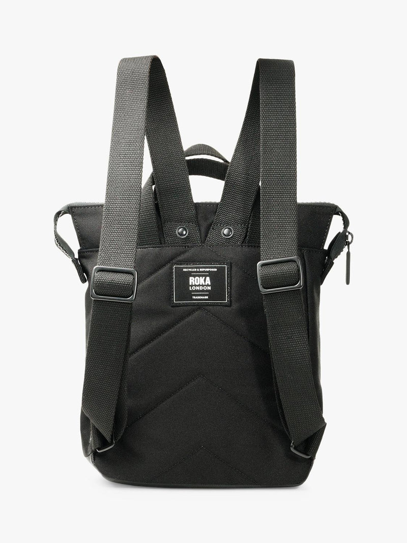 ROKA London Bantry zip top backpack black - British product