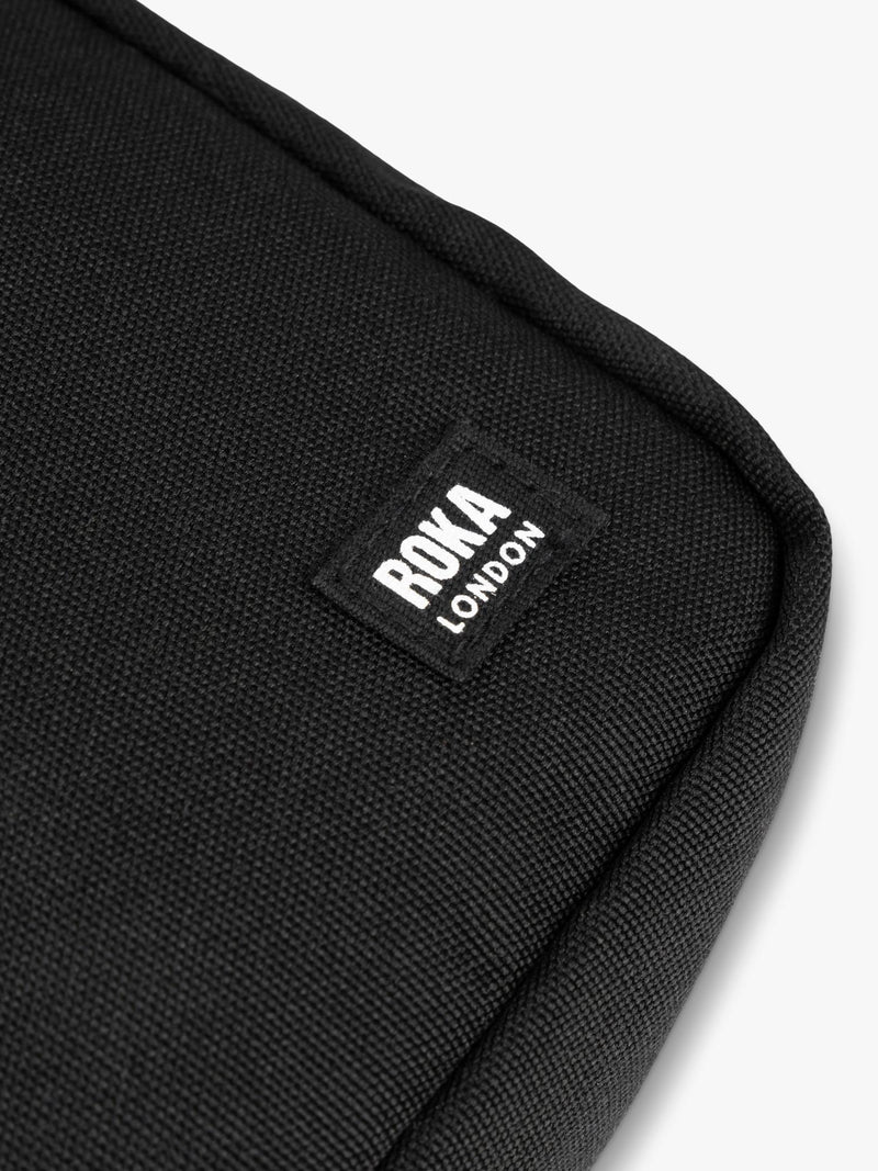 ROKA London Bond crossbody bag black with adjustable strap UK version