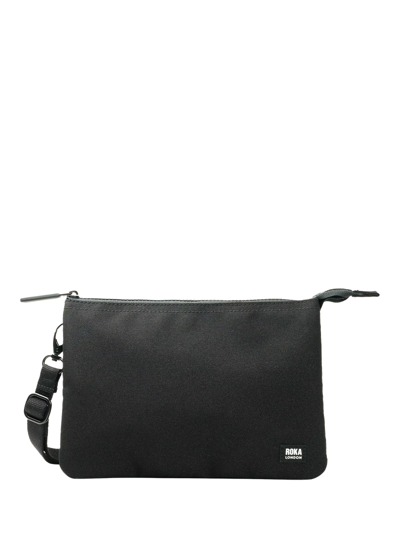 ROKA London Carnaby crossbody bag in black, UK version