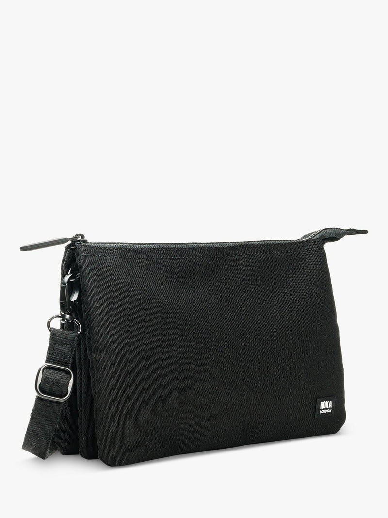 ROKA London Carnaby crossbody bag in black, UK version