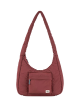 John Lewis ROKA London Belsize Puffy Shoulder Bag Bordeaux 37cm x 33cm x 12cm- Buy online at McGrocer