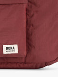 ROKA London Belsize puffy shoulder bag Bordeaux, imported from the UK