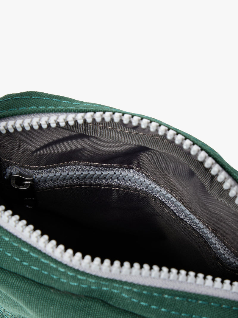ROKA London green crossbody bag, imported from the UK