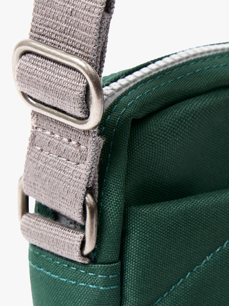 ROKA London green crossbody bag, imported from the UK