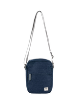 John Lewis ROKA London Bond Crossbody Bag Blue 18.2cm x 14.4cm x 5.3cm- Buy online at McGrocer