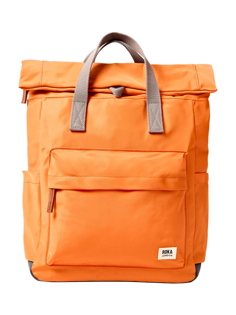 ROKA London Canfield B backpack Jaffa Orange 15L (British brand)