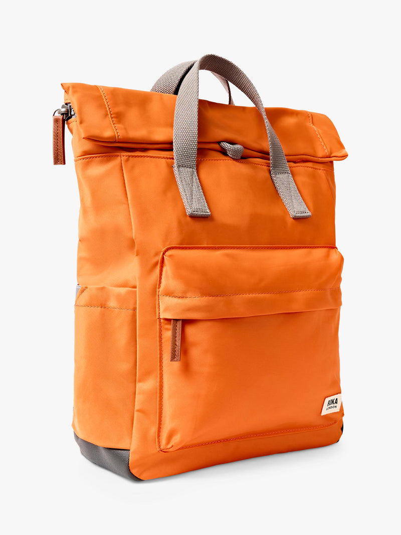 ROKA London Canfield B backpack Jaffa Orange 15L (British brand)
