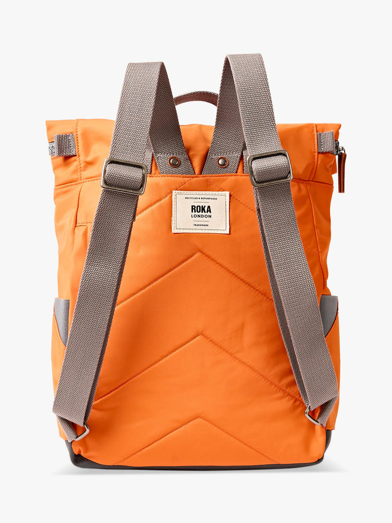 ROKA London Canfield B backpack Jaffa Orange 15L (British brand)