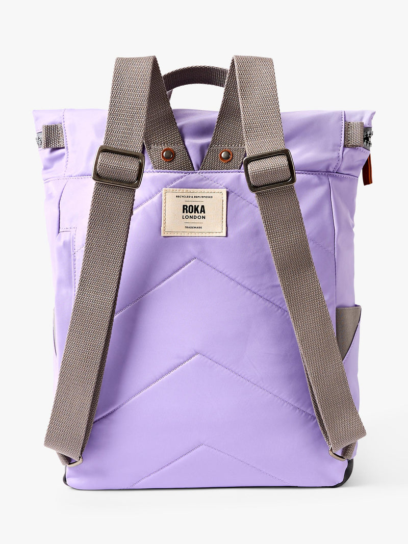 ROKA London Medium Canfield B backpack 15L Thistle Bloom, imported from the UK