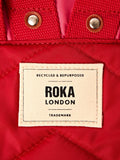ROKA London Small Canfield B backpack red tonal 7L, imported from the UK